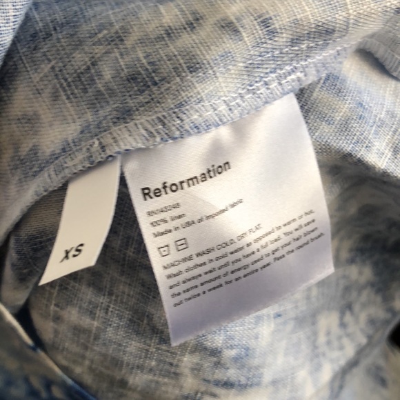 Reformation linen wrap dress size XS - Picture 6 of 6